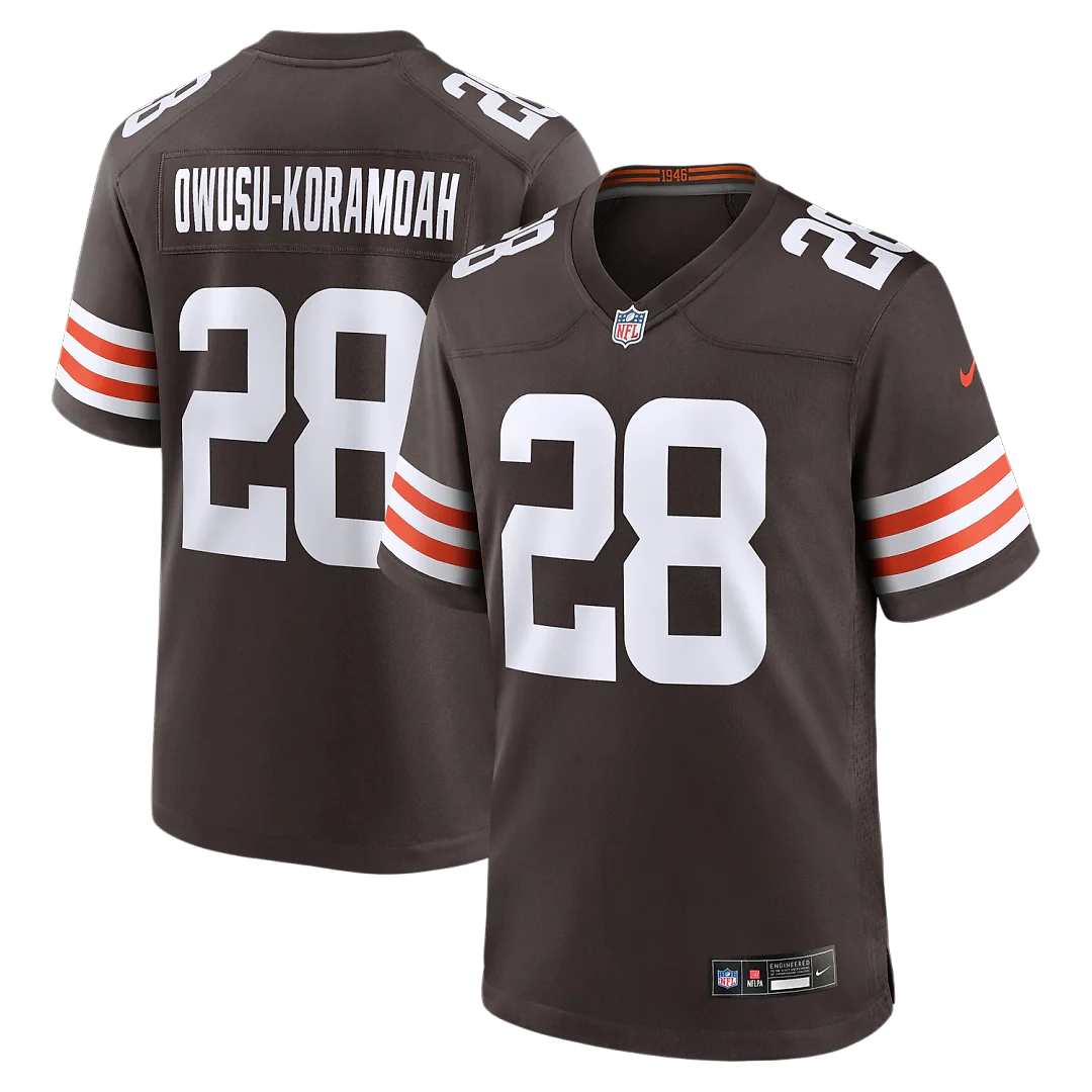 Zennovawear Jeremiah Owusu-Koramoah Cleveland Browns Game Player Jersey - Brown