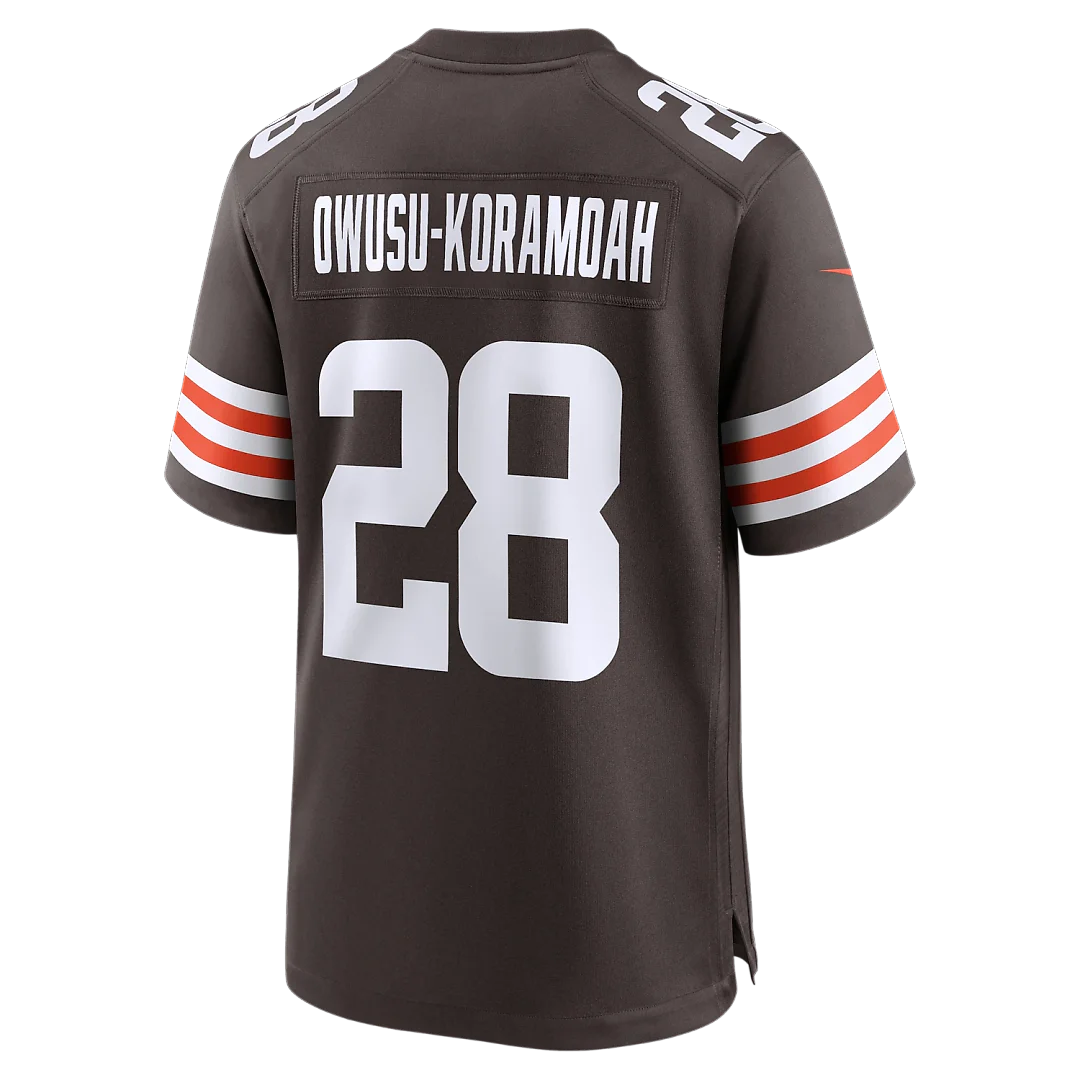 Zennovawear Jeremiah Owusu-Koramoah Cleveland Browns Game Player Jersey - Brown