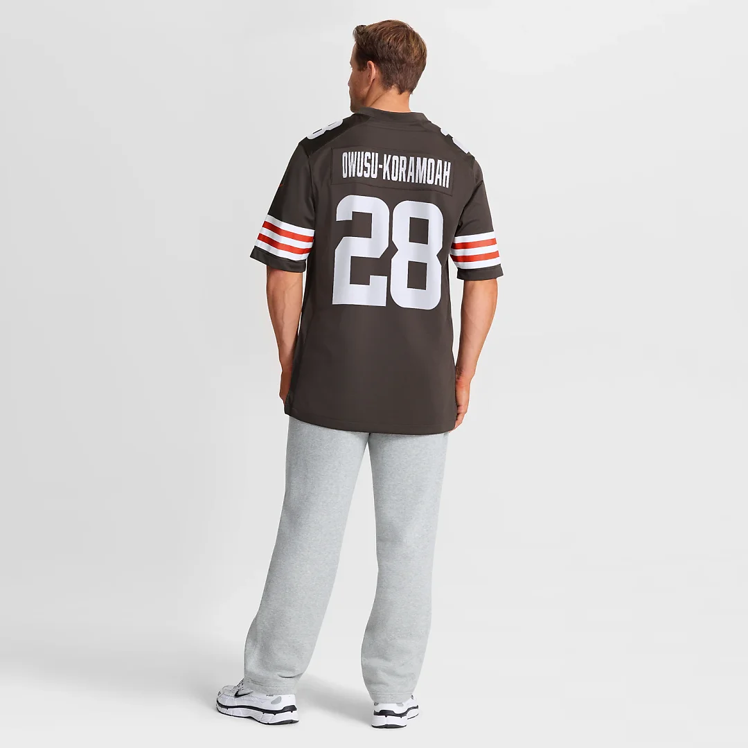 Zennovawear Jeremiah Owusu-Koramoah Cleveland Browns Game Player Jersey - Brown
