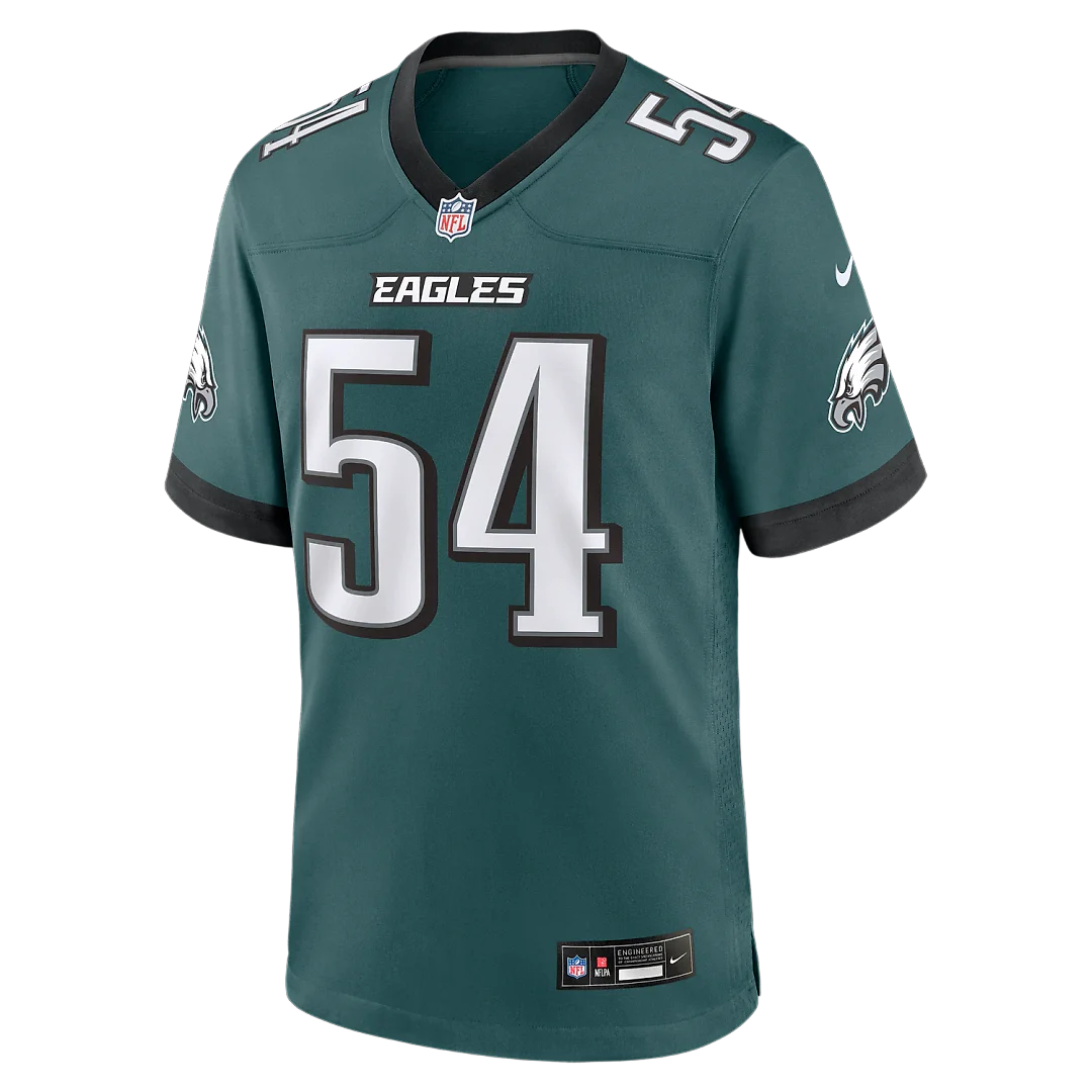 Zennovawear Jeremiah Trotter Jr. Philadelphia Eagles Team Game Jersey - Midnight Green