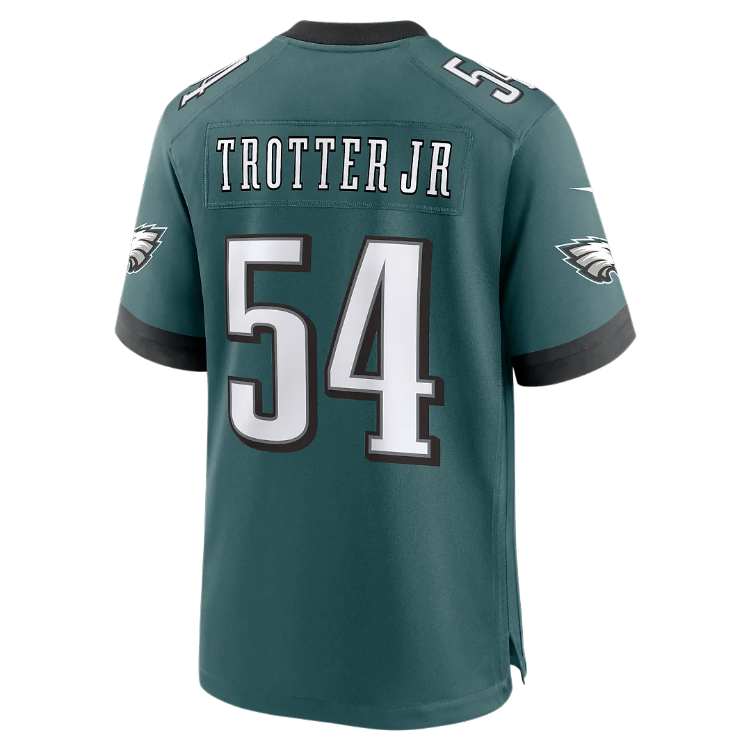 Zennovawear Jeremiah Trotter Jr. Philadelphia Eagles Team Game Jersey - Midnight Green