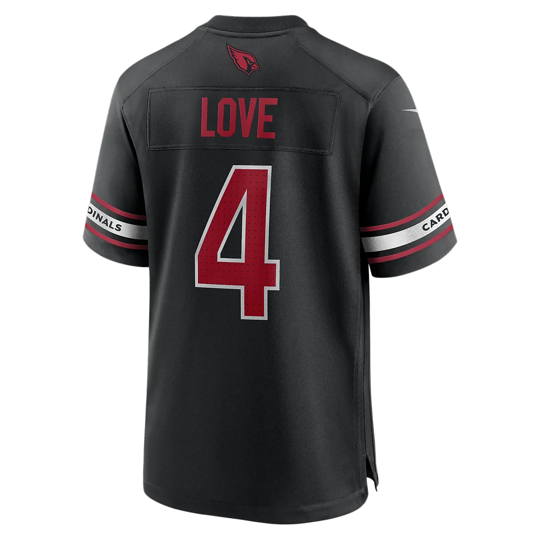 Zennovawear Jeremiyah Love Arizona Cardinals Alternate Game Player Jersey - Black