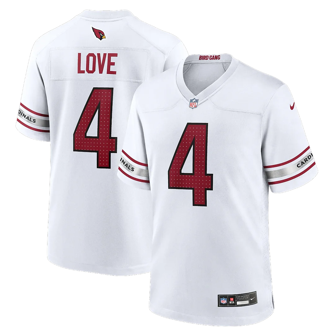 Zennovawear Jeremiyah Love Arizona Cardinals Game Player Jersey - White