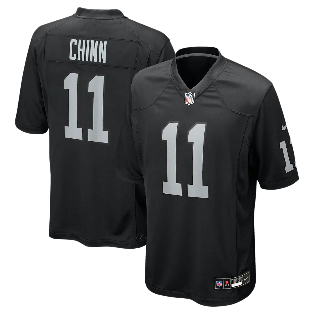 Zennovawear Jeremy Chinn Las Vegas Raiders Team Game Jersey - Black