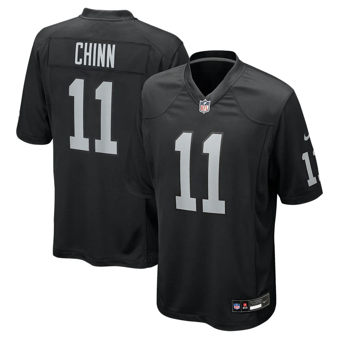 Zennovawear Jeremy Chinn Las Vegas Raiders Team Game Jersey - Black