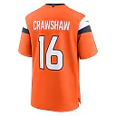 Zennovawear Jeremy Crawshaw Denver Broncos Team Game Jersey - Orange