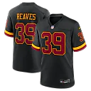 Zennovawear Jeremy Reaves Washington Commanders Hail Raiser Alternate Game Jersey - Black