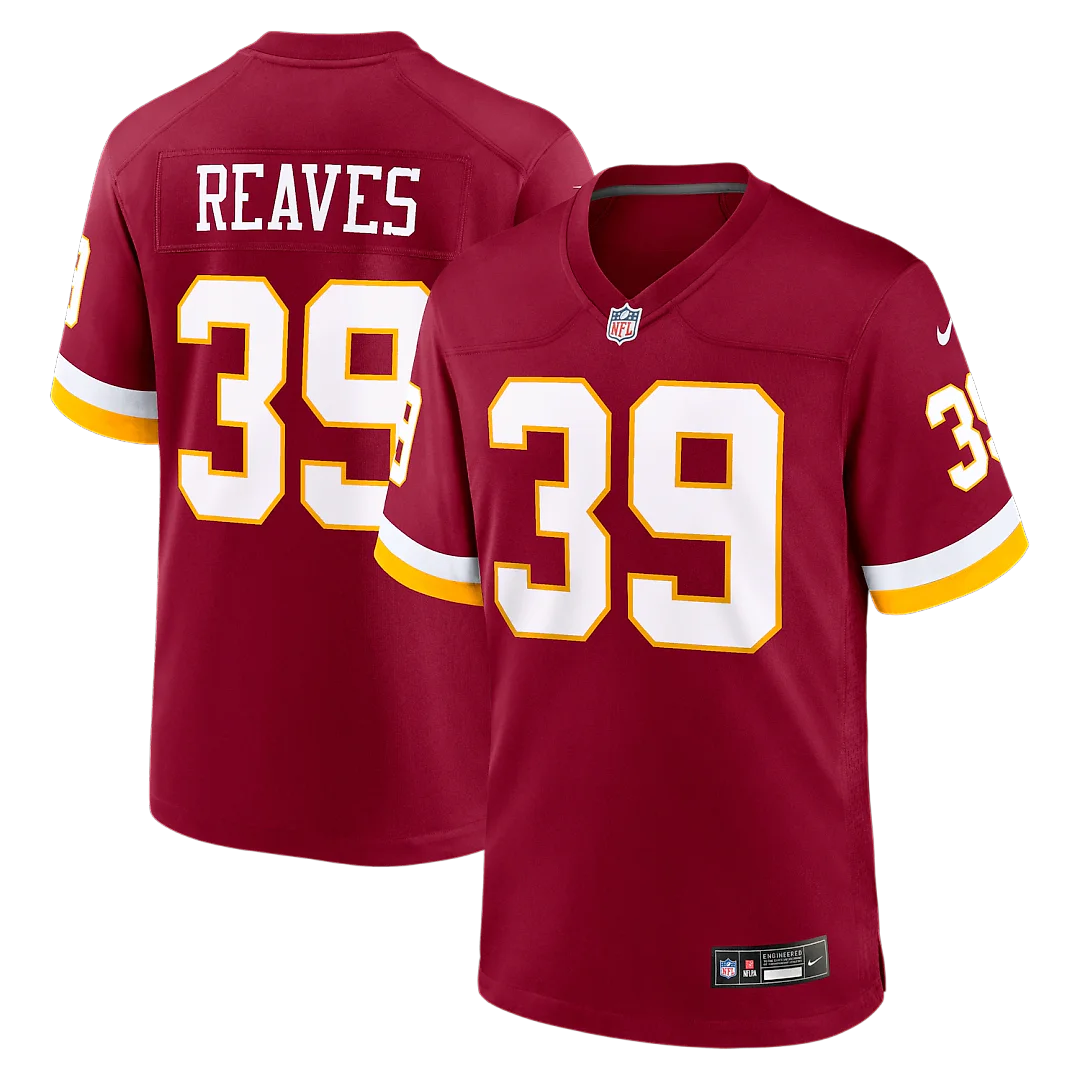 Zennovawear Jeremy Reaves Washington Commanders Game Jersey - Burgundy