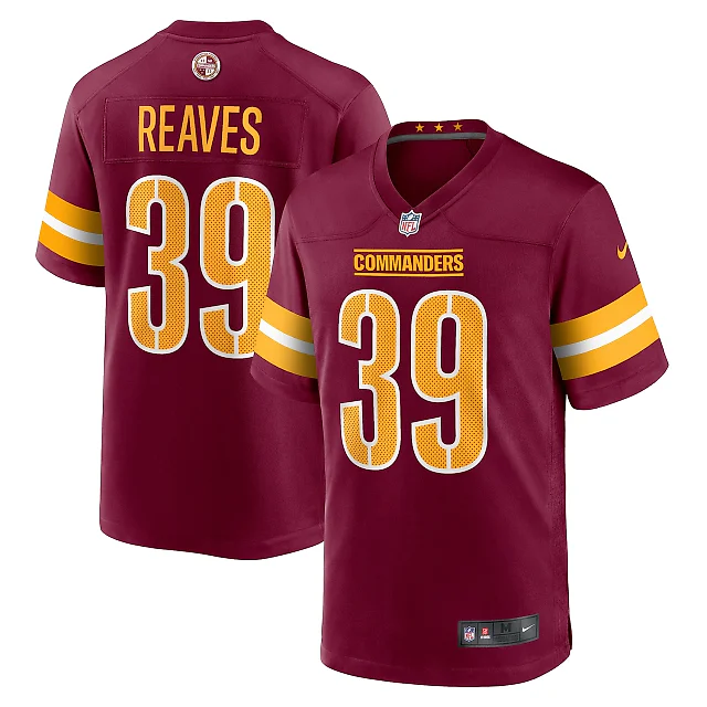 Zennovawear Jeremy Reaves Washington Commanders Game Jersey - Burgundy