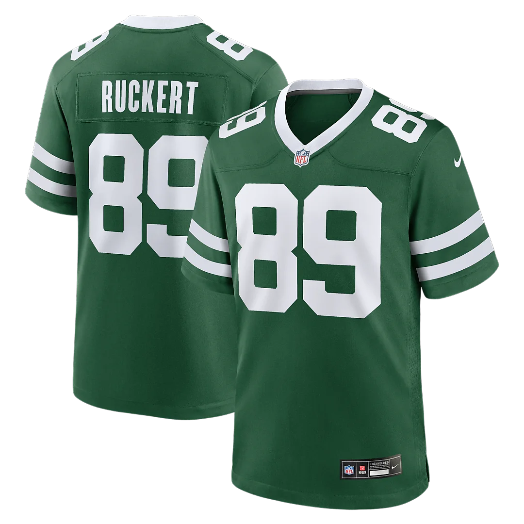 Zennovawear Jeremy Ruckert New York Jets Team Game Jersey - Legacy Green