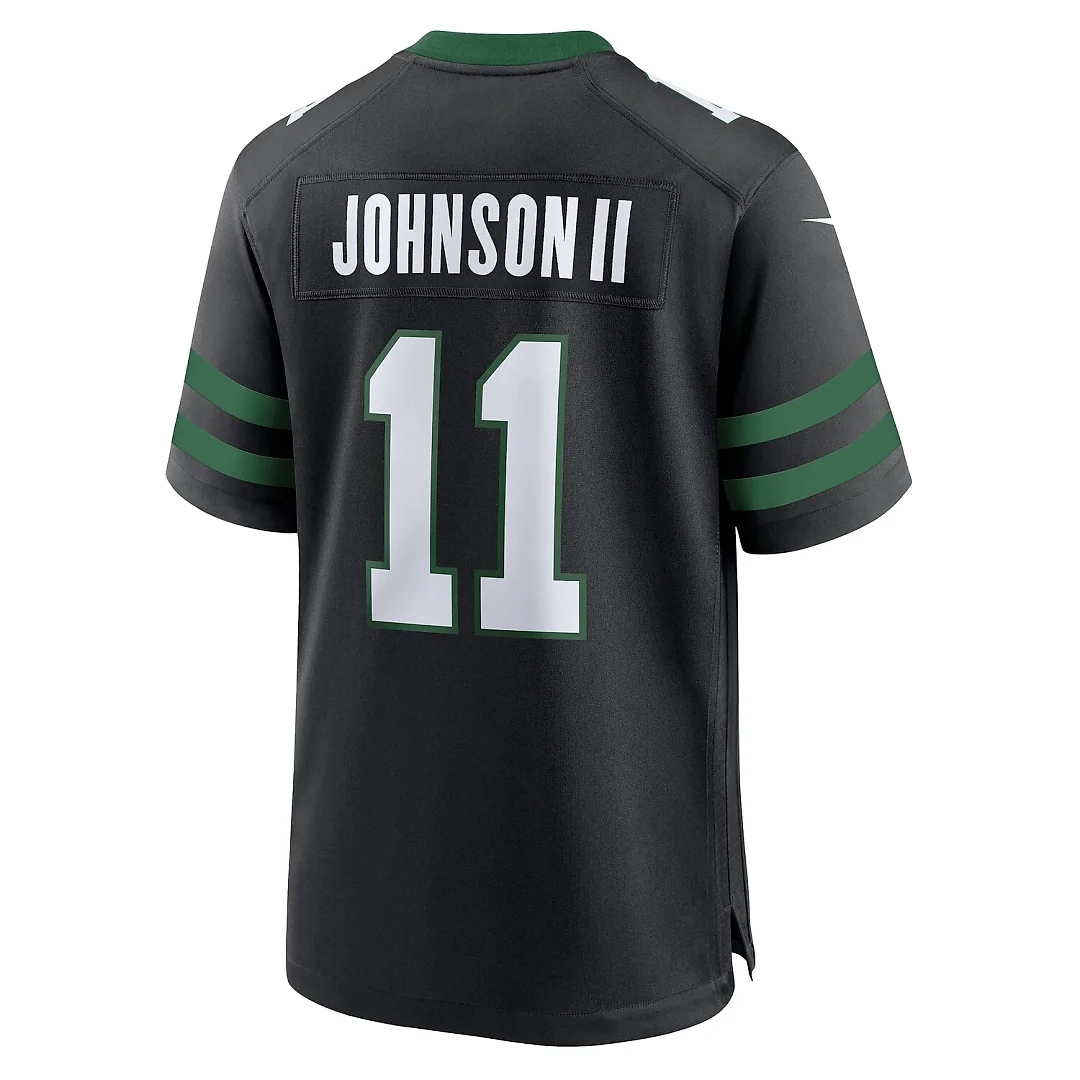 Zennovawear Jermaine Johnson II New York Jets Alternate Game Jersey - Legacy Black