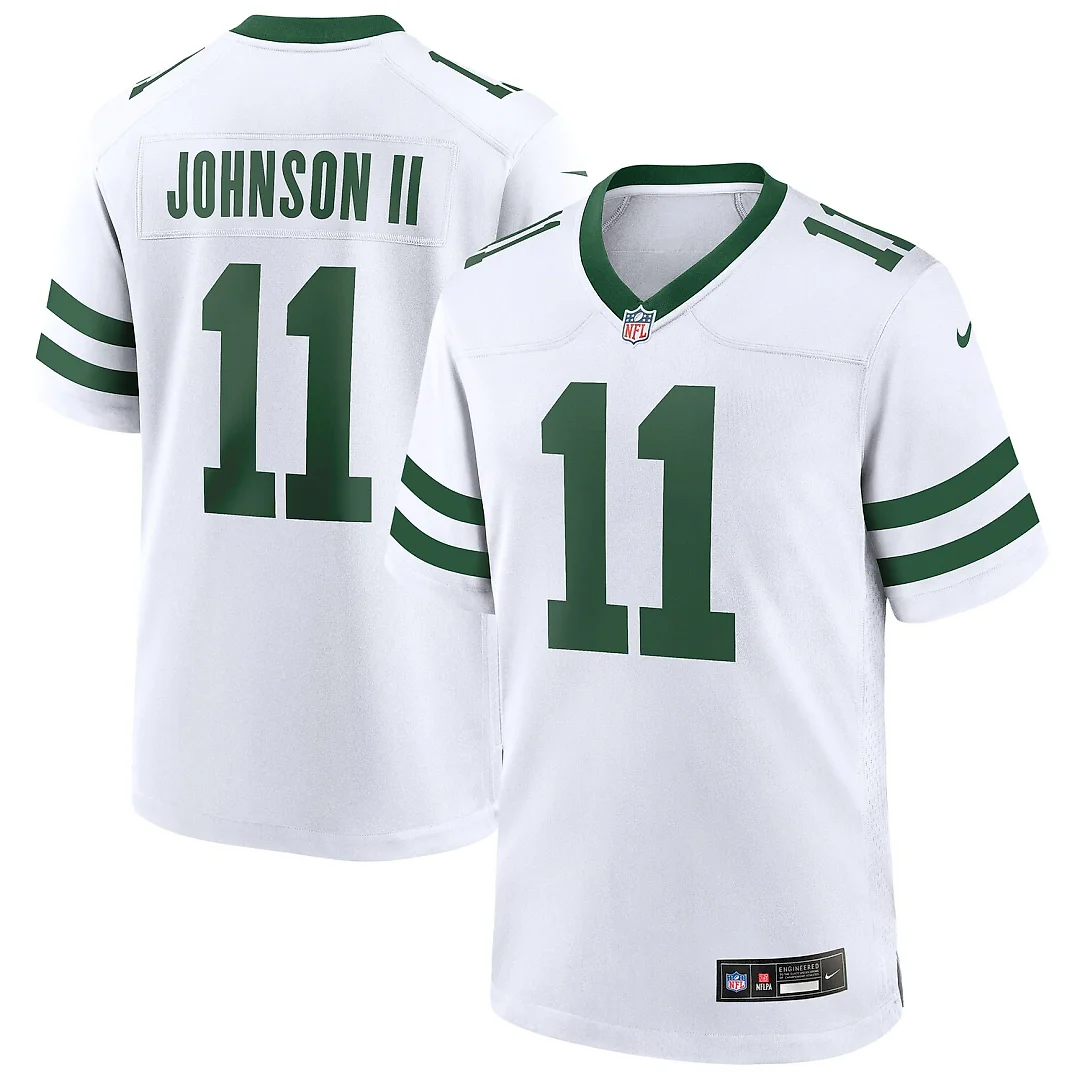 Zennovawear Jermaine Johnson II New York Jets Game Jersey - Legacy White