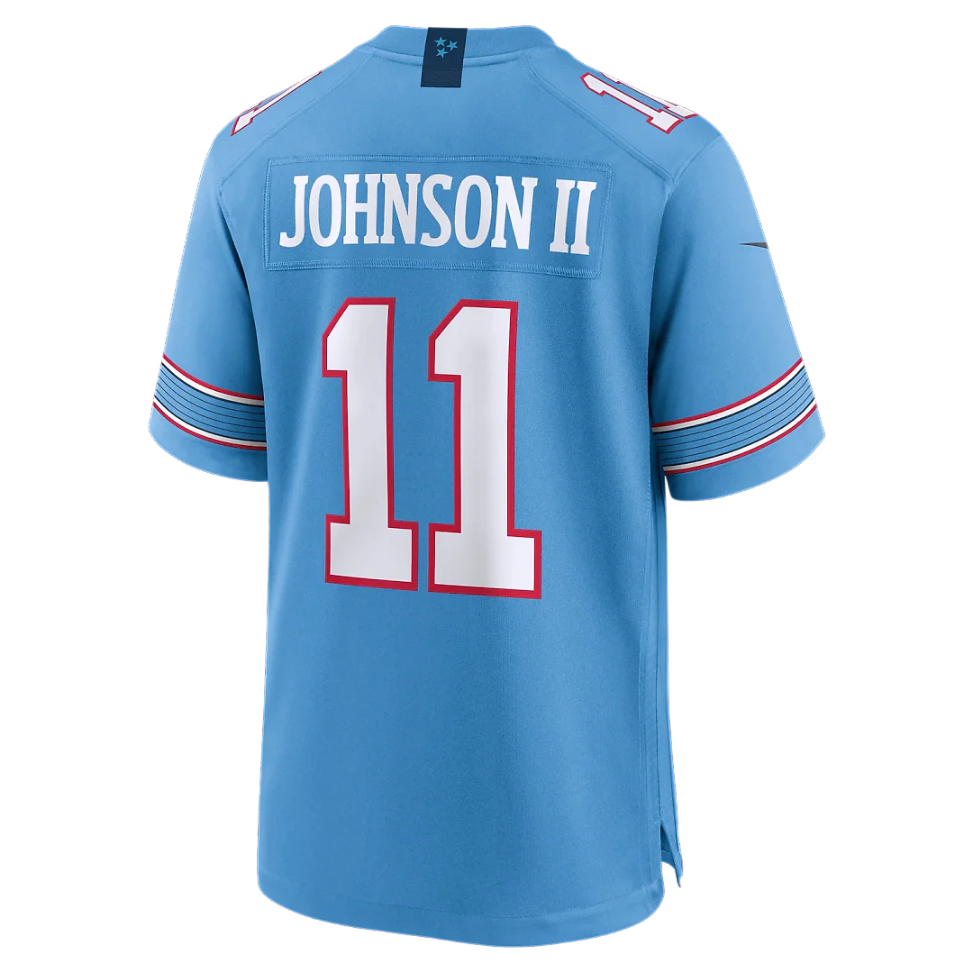 Zennovawear Jermaine Johnson II Tennessee Titans Team Game Jersey - Light Blue
