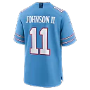 Zennovawear Jermaine Johnson II Tennessee Titans Team Game Jersey - Light Blue