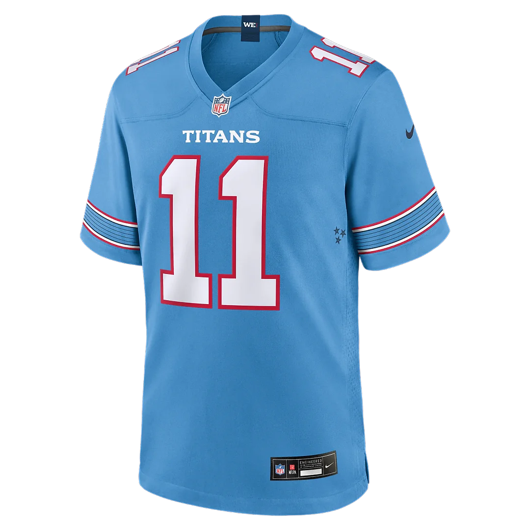 Zennovawear Jermaine Johnson II Tennessee Titans Team Game Jersey - Light Blue