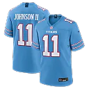Zennovawear Jermaine Johnson II Tennessee Titans Team Game Jersey - Light Blue