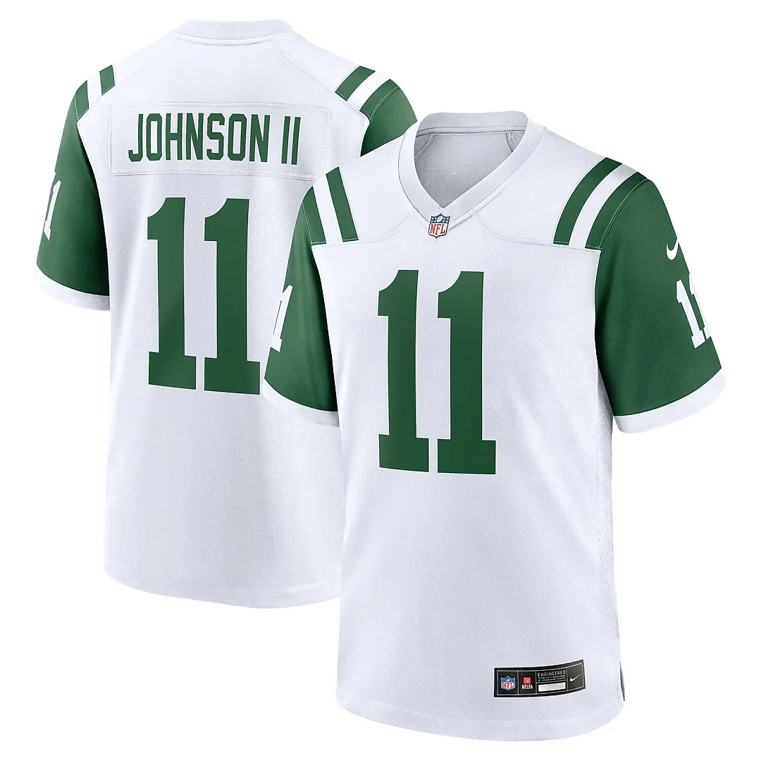 Zennovawear Jermaine Johnson II New York Jets Classic Alternate Game Jersey - White