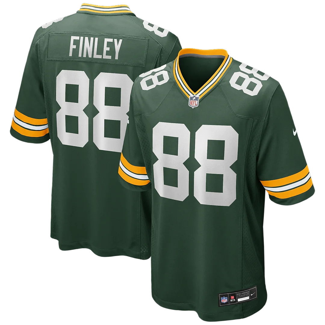 Zennovawear Jermichael Finley Green Bay Packers Game Retired Player Jersey - Green