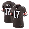 Zennovawear Jerome Baker Cleveland Browns Team Game Jersey - Brown