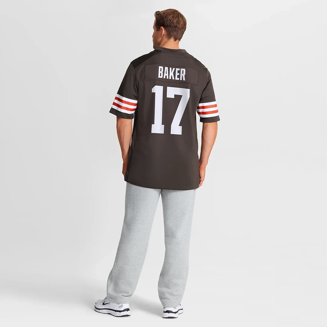 Zennovawear Jerome Baker Cleveland Browns Team Game Jersey - Brown