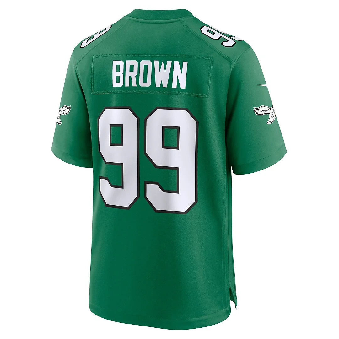 Zennovawear Jerome Brown Philadelphia Eagles Retired Player Alternate Game Jersey - Kelly Green