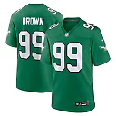 Zennovawear Jerome Brown Philadelphia Eagles Retired Player Alternate Game Jersey - Kelly Green