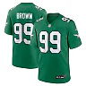 Zennovawear Jerome Brown Philadelphia Eagles Retired Player Alternate Game Jersey - Kelly Green