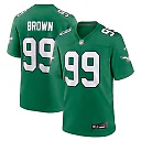 Zennovawear Jerome Brown Philadelphia Eagles Retired Player Alternate Game Jersey - Kelly Green