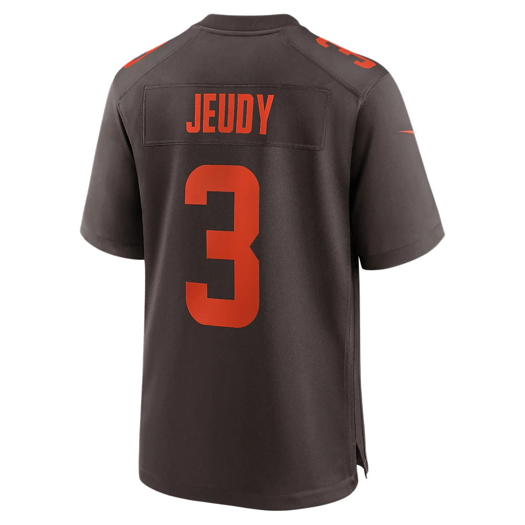 Zennovawear Jerry Jeudy Cleveland Browns Alpha Dawg Game Jersey - Brown