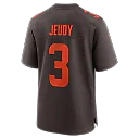 Zennovawear Jerry Jeudy Cleveland Browns Alpha Dawg Game Jersey - Brown