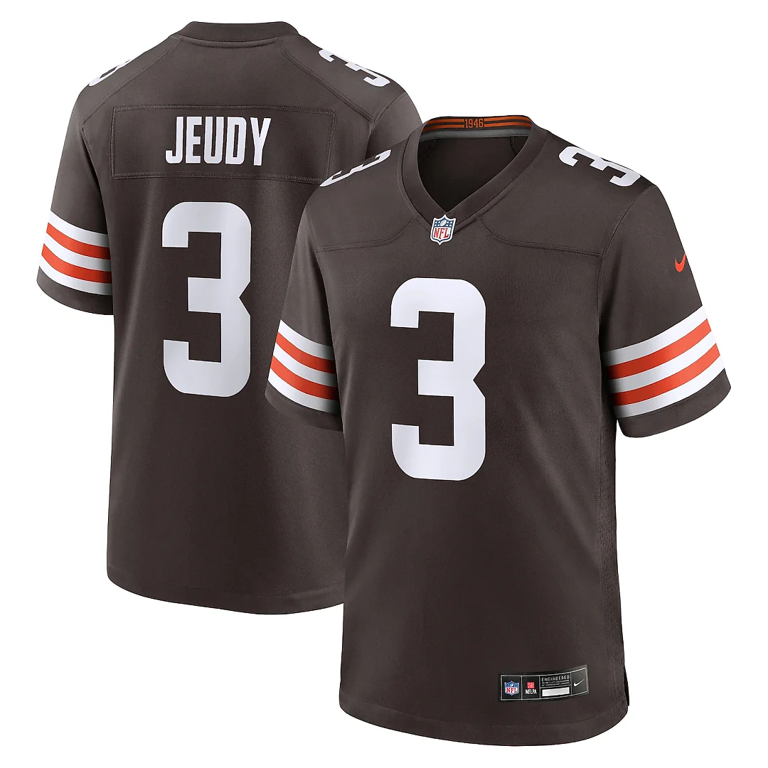 Zennovawear Jerry Jeudy Cleveland Browns Game Jersey - Brown