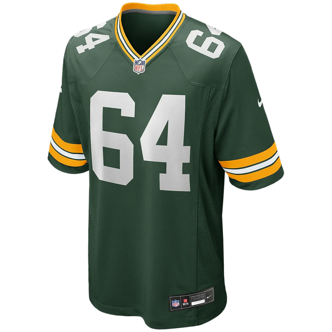 Zennovawear Jerry Kramer Green Bay Packers Game Retired Player Jersey - Green