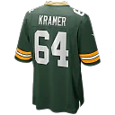 Zennovawear Jerry Kramer Green Bay Packers Game Retired Player Jersey - Green