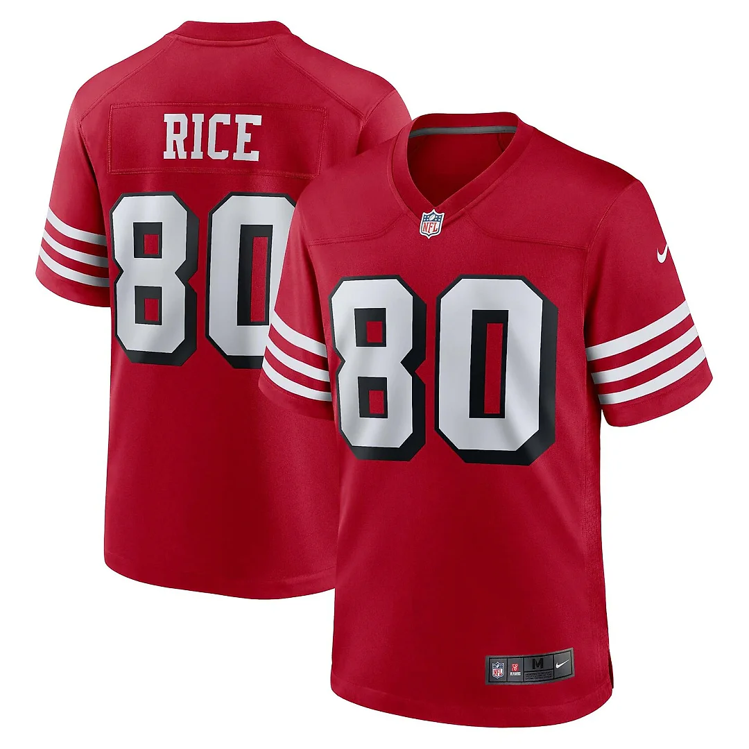 Zennovawear Jerry Rice San Francisco 49ers Retired Player Alternate Game Jersey - Scarlet