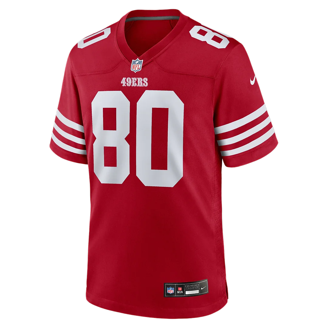 Zennovawear Jerry Rice San Francisco 49ers Retired Game Player Jersey - Scarlet