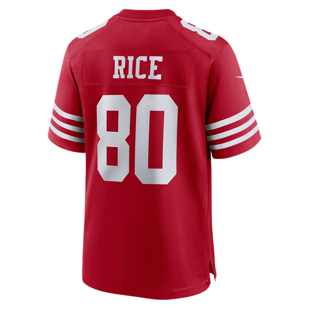 Zennovawear Jerry Rice San Francisco 49ers Retired Team Player Game Jersey - Scarlet