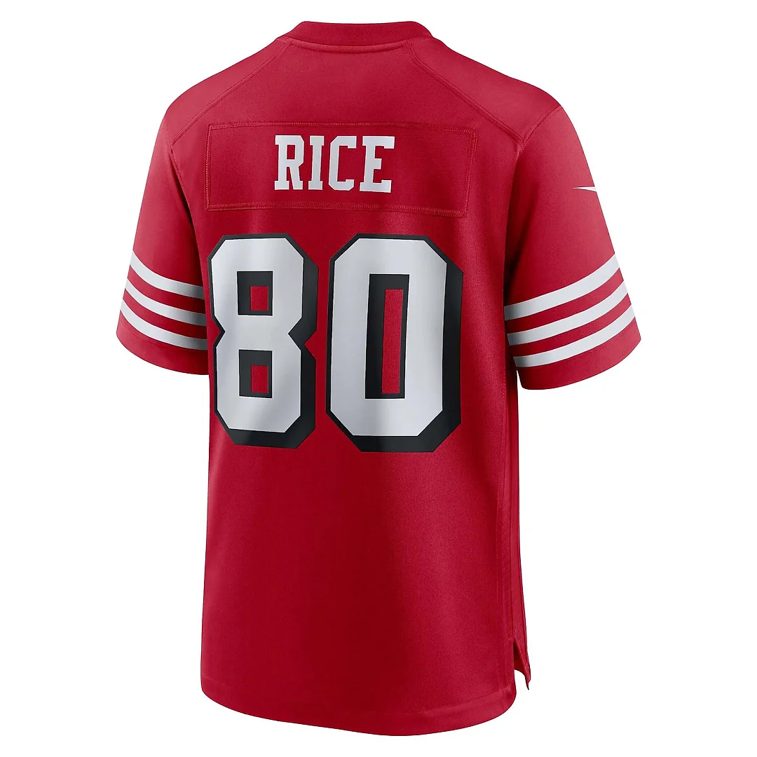 Zennovawear Jerry Rice San Francisco 49ers Retired Player Alternate Game Jersey - Scarlet