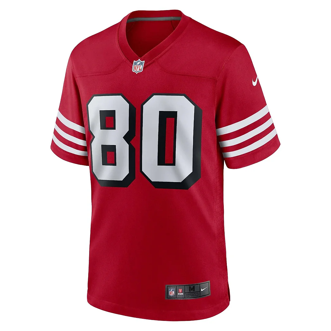 Zennovawear Jerry Rice San Francisco 49ers Retired Player Alternate Game Jersey - Scarlet