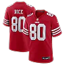 Zennovawear Jerry Rice San Francisco 49ers Retired Team Player Game Jersey - Scarlet