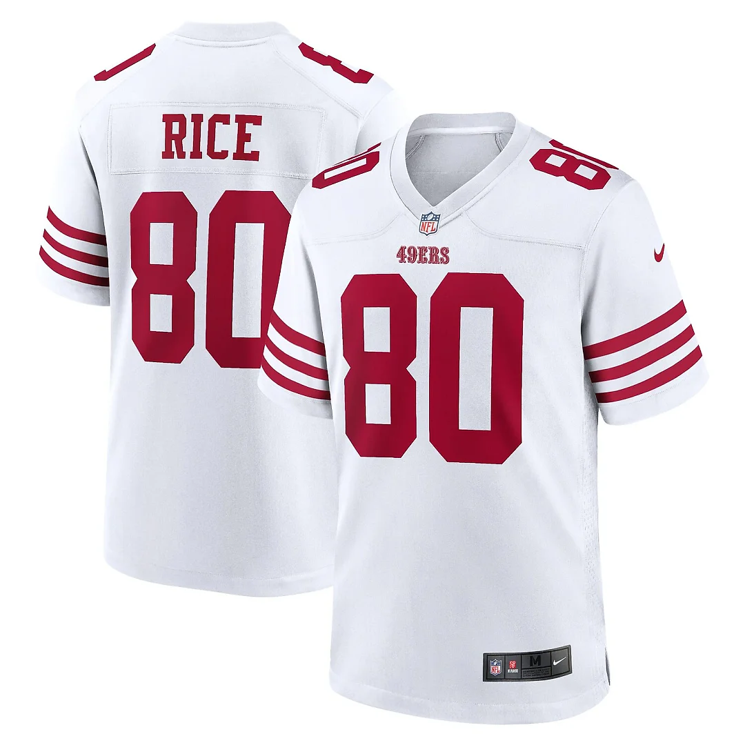 Zennovawear Jerry Rice San Francisco 49ers Retired Player Game Jersey - White