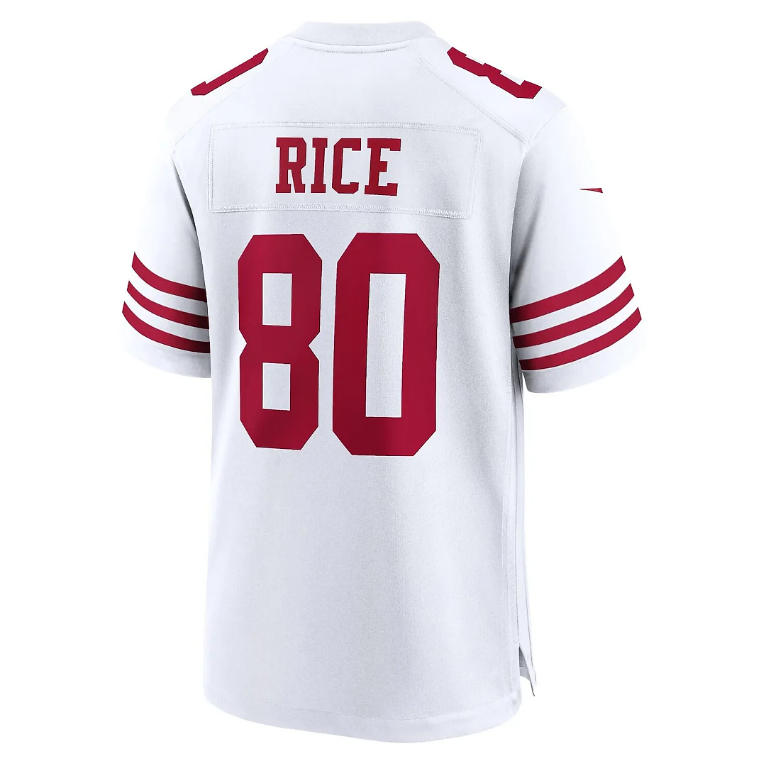 Zennovawear Jerry Rice San Francisco 49ers Retired Player Game Jersey - White