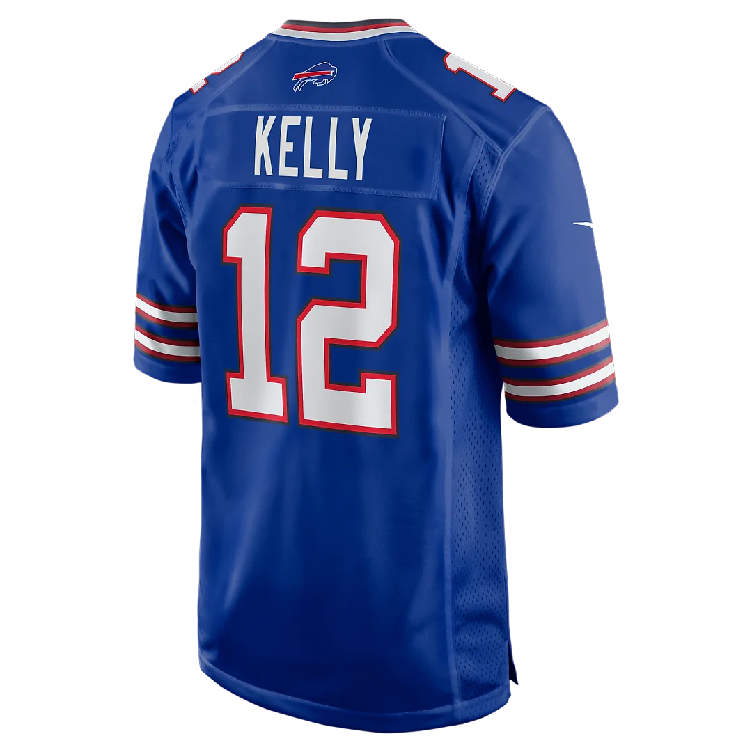 Zennovawear Jim Kelly Buffalo Bills Game Retired Player Jersey - Royal