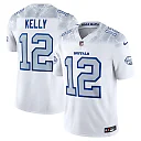 Zennovawear Jim Kelly Buffalo Bills 2025 Rivalries Collection Stitched Limited Jersey - White