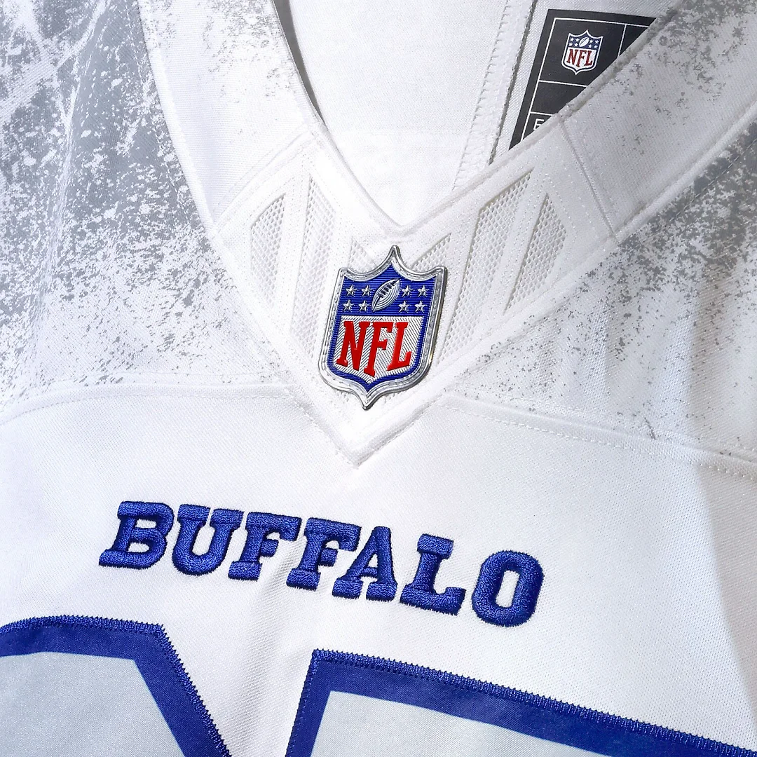 Zennovawear Jim Kelly Buffalo Bills 2025 Rivalries Collection Stitched Limited Jersey - White