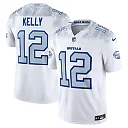 Zennovawear Jim Kelly Buffalo Bills 2025 Rivalries Collection Stitched Limited Jersey - White