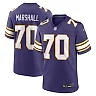 Zennovawear Jim Marshall Minnesota Vikings Retired Player Alternate Game Jersey - Purple