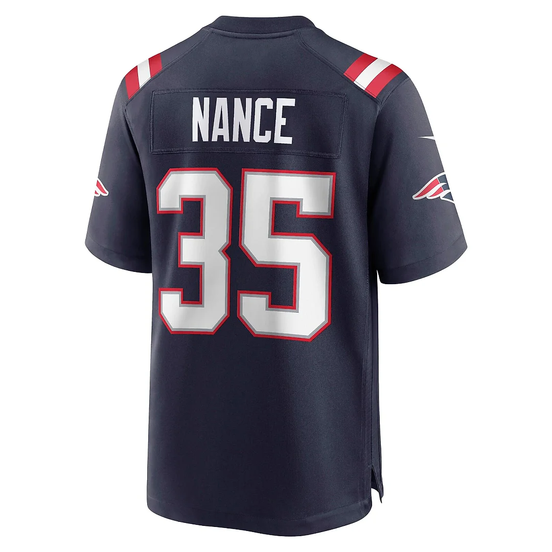 Zennovawear Jim Nance New England Patriots Retired Player Jersey - Navy