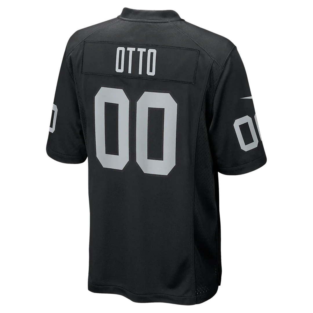 Zennovawear Jim Otto Las Vegas Raiders Game Retired Player Jersey - Black