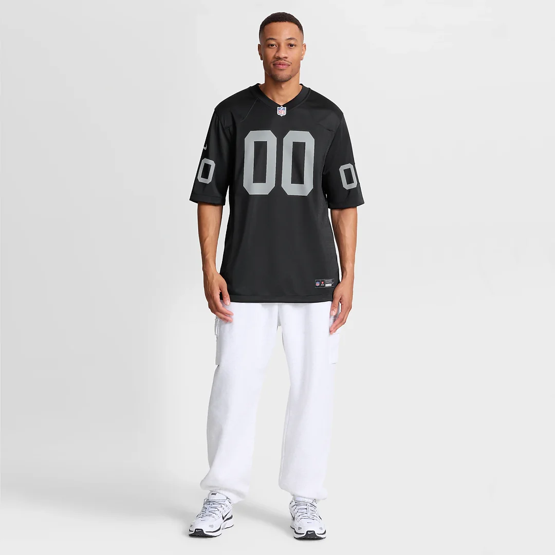 Zennovawear Jim Otto Las Vegas Raiders Game Retired Player Jersey - Black