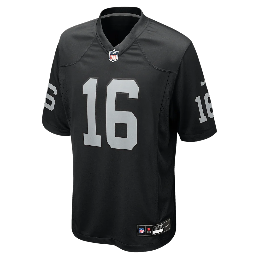 Zennovawear Jim Plunkett Las Vegas Raiders Game Retired Player Jersey - Black